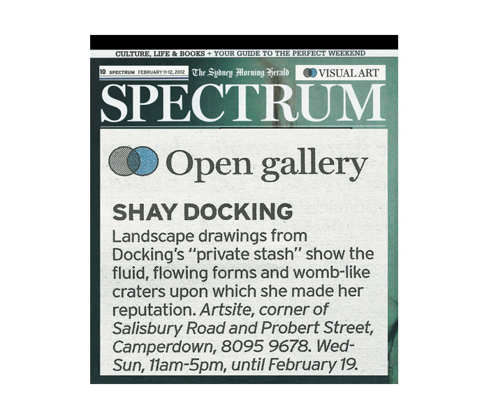 Shay Docking (1928-1998): The Drawings | 04 - 19 February 2012. Solo Exhibition Archive. Artsite Contemporary Australia.