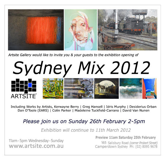 Sydney Mix, 25 February - 11 March 2012, Artsite Exhibition Archive