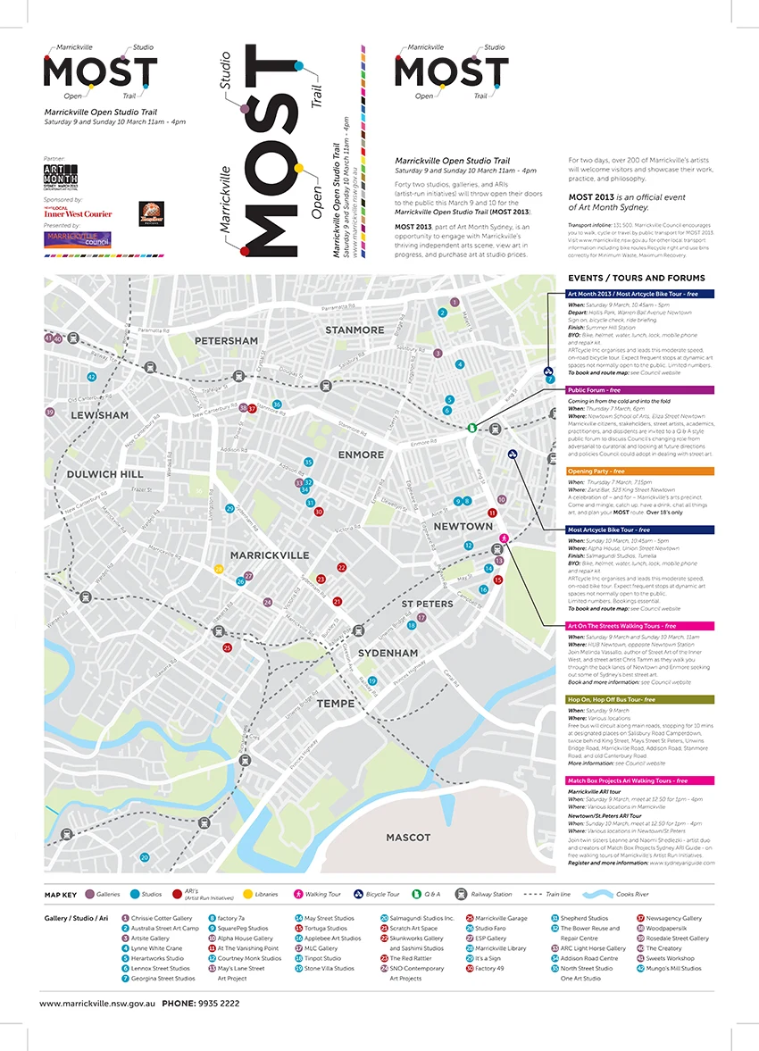 MOST 2013 | Marrickville Open Studio Trail | 09 - 10 March 2013 | Artist Talk Artsite Contemporary Sydney Art Gallery