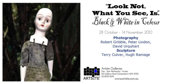 LOOK NOT, What you See, Is! | Robert Gribble, Peter Lindon, David Urquhart, Terry Culver, Hugh Ramage | 30 Oct-14 Nov 2010 | Artsite  Contemporary Exhibition Archive