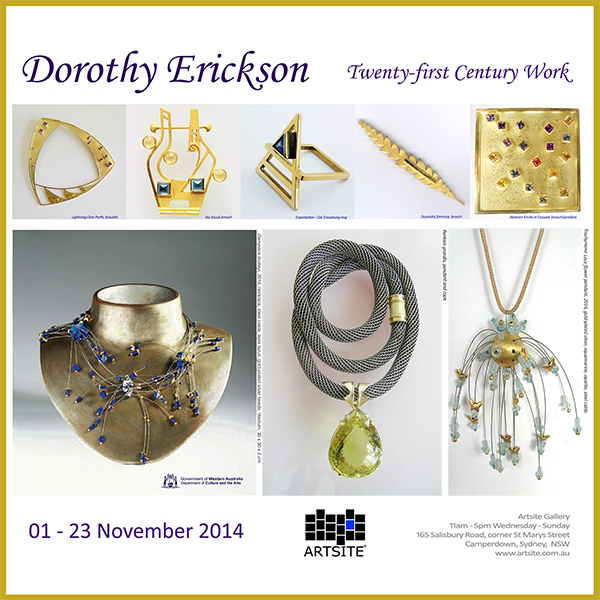 Twenty-first Century Work: Dorothy Erickson 01 - 23 November 2014