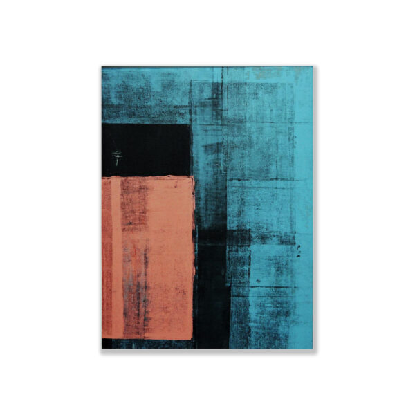 SOLD: Nikki Adams - A moment stilled (Fragments), 2019. Screenprint on linen, 79x59cm, Framed 81x61cm.