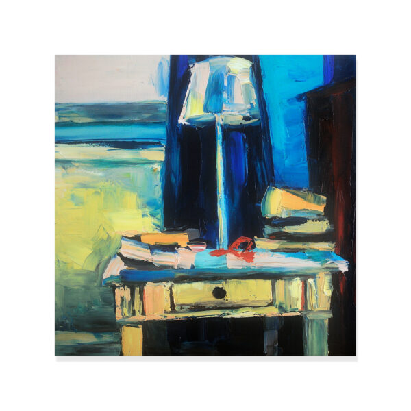 SOLD: Nikki Adams (Suebwongpat) - Bedside Friends, 2021 Oil on linen, 66x66cm