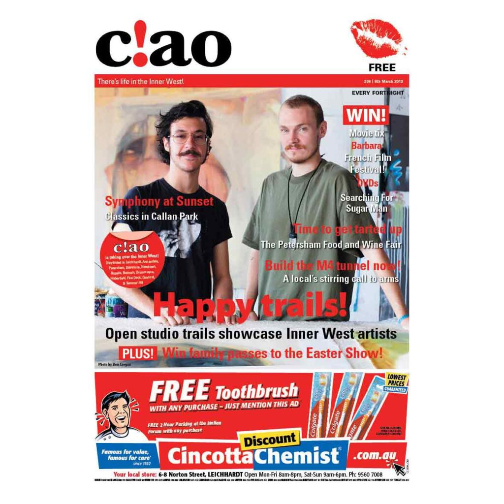 Ciao Magazine  - Cover | Art Listings | March 08, 2013