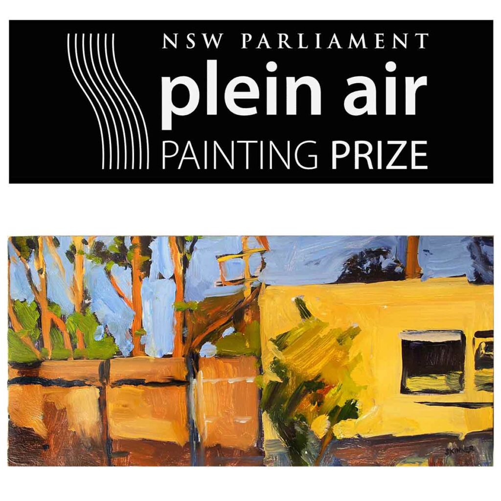 Ross Skinner, finalist in the 2013  NSW Parliament Plein Air Painting Prize | 'Advancing Shadows', 2012