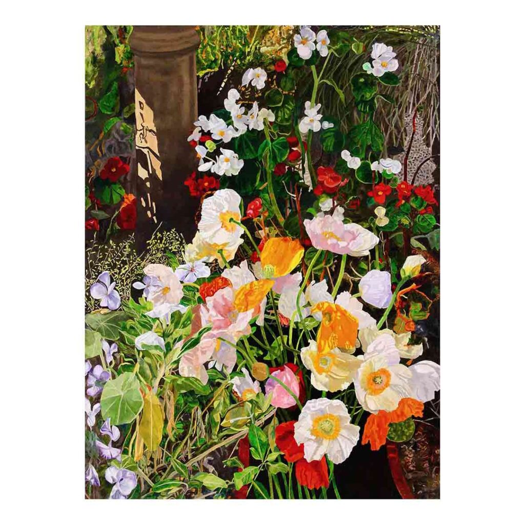 Graham Marchant-poppies-and-begonias, 2017