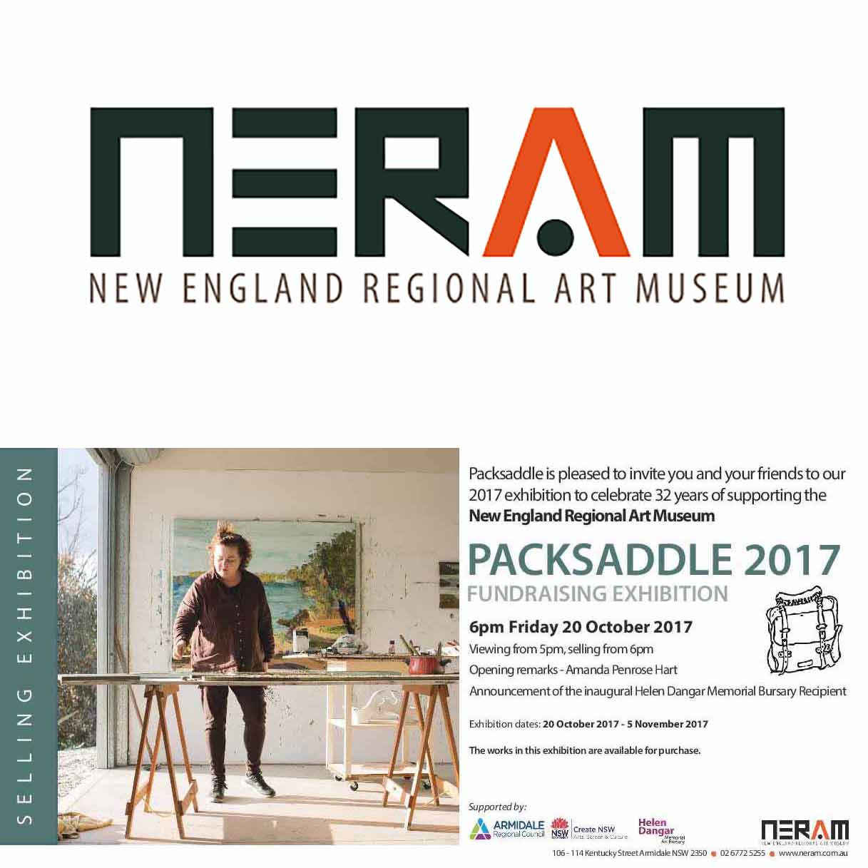 Packsaddle 2017 | New England Regional Art Museum (NERAM)