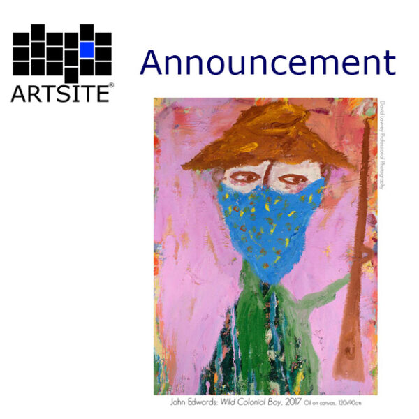 John Edwards now Represented by Artsite  Contemporary, Sydney.