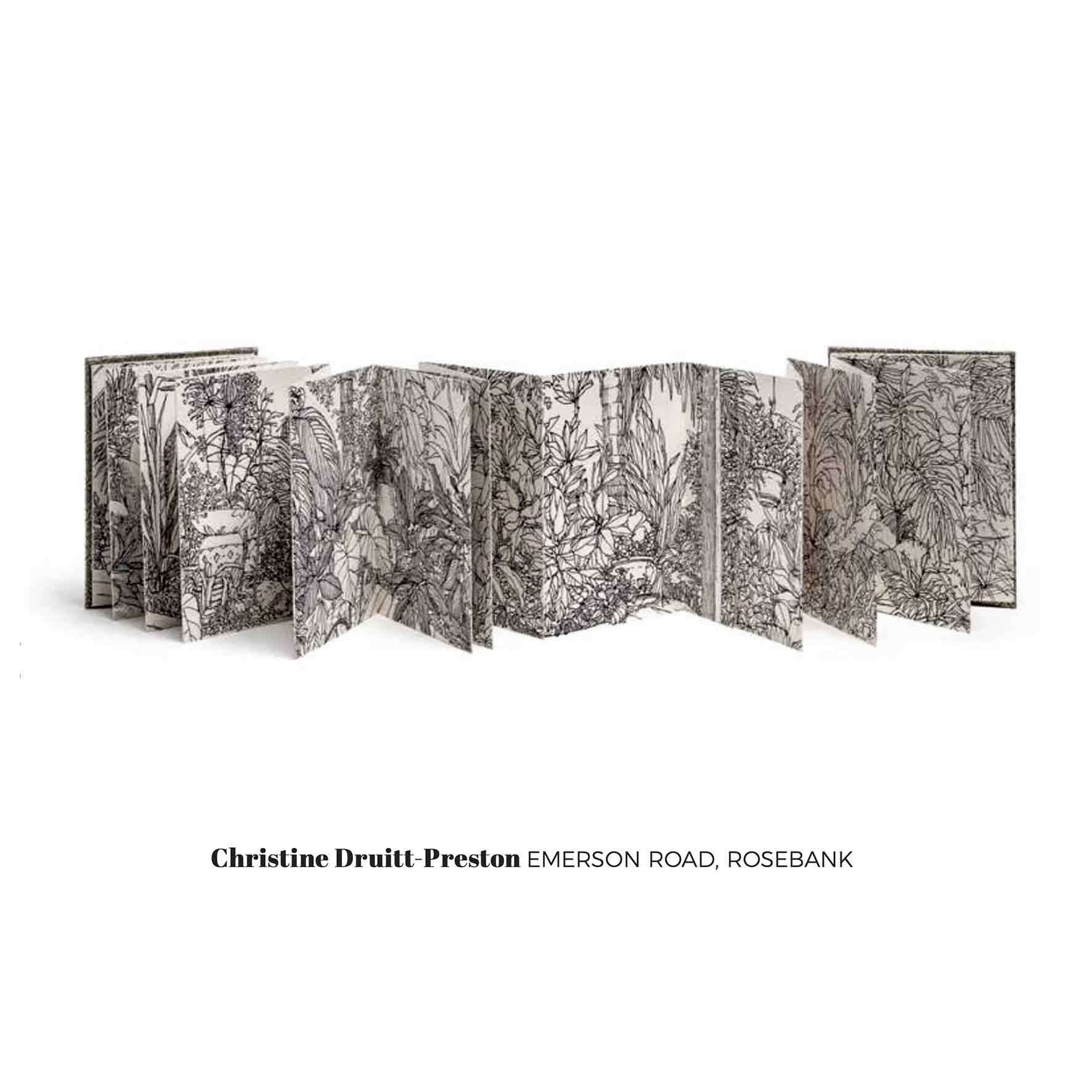 Christine Druitt Preston | Artist Book | Emerson Road- Rosebank | Finalist | 2020 Jacaranda Acquisitive Drawing Award (JADA) | Grafton Regional Gallery