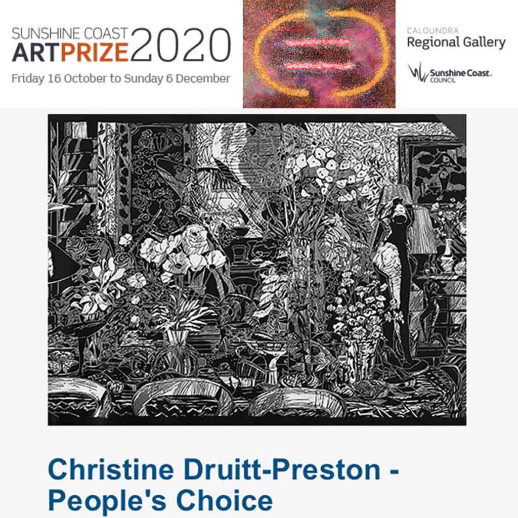 Christine Druitt Preston | 2020 Peoples Choice Award | Sunshine Coast Art Prize 2020 | Caloundra Regional Gallery