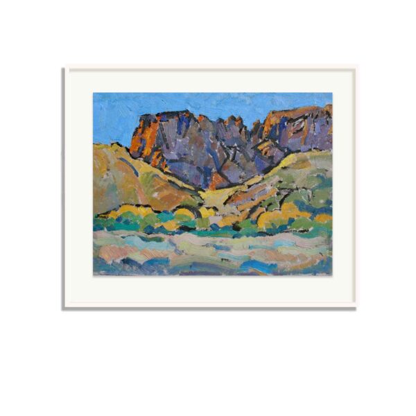 SOLD: Daniel Pata - Trephina Bluff II, 2019 Oil on Card Image: 23x28cm, F: 36x40cm | Oil paintings and Drawings available | Browse in Gallery | Acquire Online | Artsite Contemporary Sydney