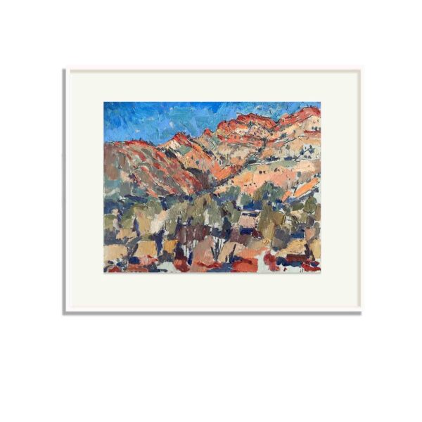 SOLD: Daniel Pata - Seven sisters, Ross River, NT, 2019. Oil on Card, 23x28cm (Framed size: 36x40cm). | Oil paintings and Drawings available | Browse in Gallery | Acquire Online | Artsite Contemporary Sydney