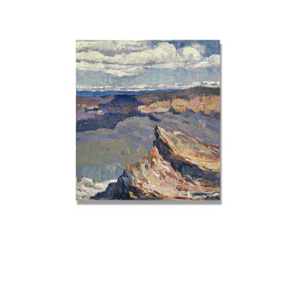 SOLD: Daniel Pata - Towards Narrow Neck, Jamison Valley, 2018 Oil on Canvas, Image: 55x50cm | Oil paintings and Drawings available | Browse in Gallery | Acquire Online | Artsite Contemporary Sydney