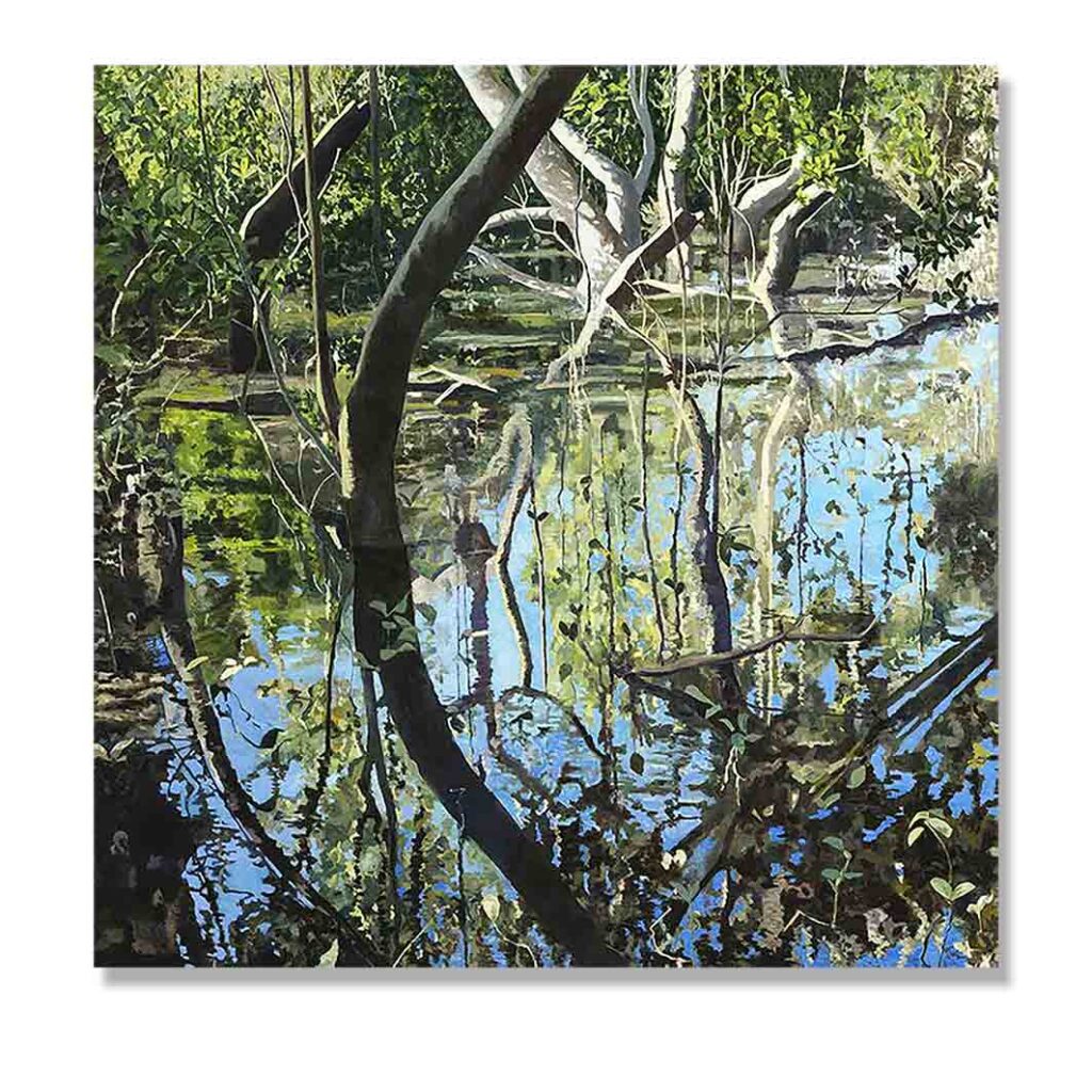 Graham Marchant, finalist 2016 SCOPE  Contemporary Art Award for his painting Wetlands (Lane Cove).