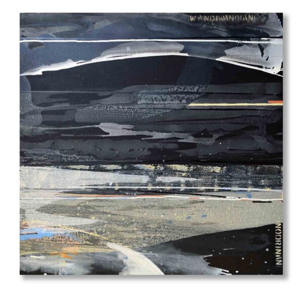 SOLD: Judy Trick - Wandi Wandandian, 2021 Mixed-media on canvas, 92x92cm
