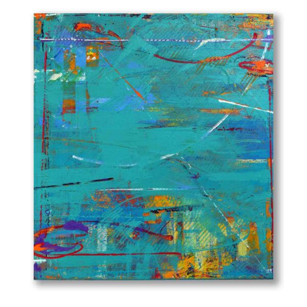 SOLD: Judy Trick - Emerald Buddha, 2021 Mixed-media on canvas, 92x80cm