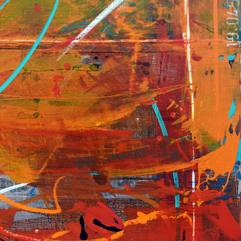 detail -Judy Trick: Rumba, 2021, Oil/MixedMedia/Canvas 60x60cm