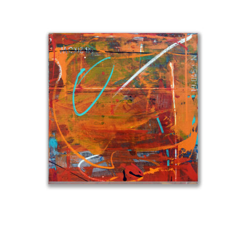 Judy Trick: Rumba, 2021, Oil/MixedMedia/Canvas 60x60cm