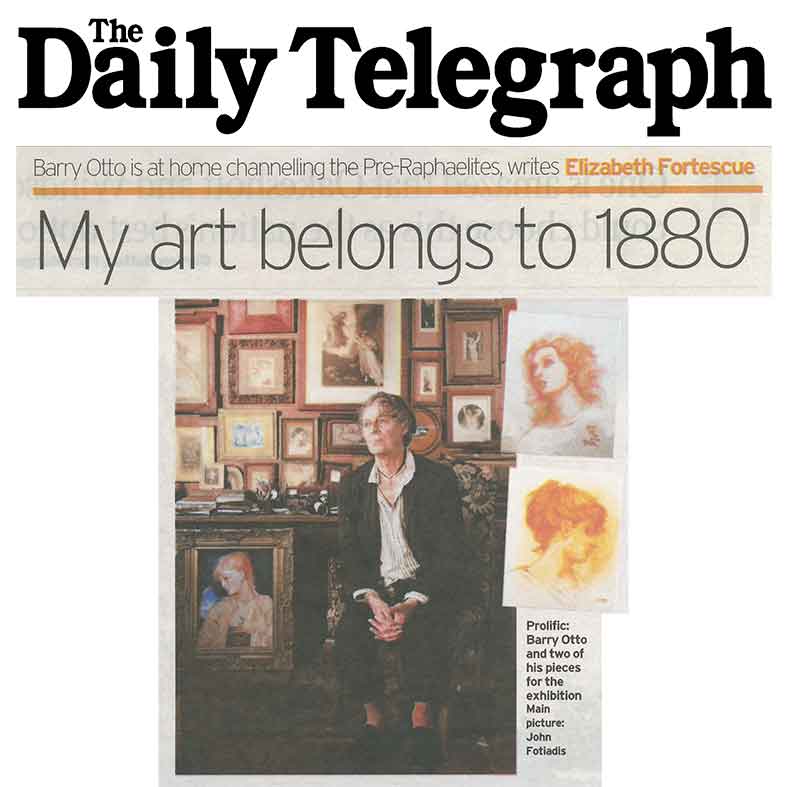 The Daily Telegraph, My Art belongs to 1880 by Elizabeth Fortescue, Barry Otto - A Romantic Obsession until June 5, 2011 Artsite  Contemporary