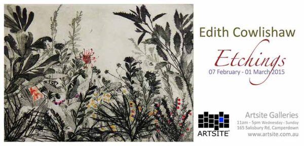 Edith Cowlishaw 07 February - 01 March 2015, Artsite Contemporary Exhibition Archive