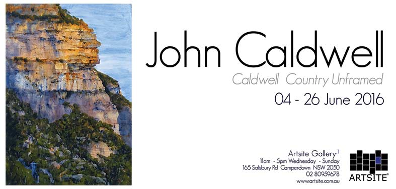 John Caldwell: Caldwell Country Unframed, 04 - 26 June 2016, Artsite  Contemporary exhibition archive.