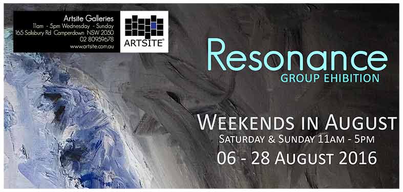 Resonance, 06 - 26 August 2016, Artsite  Contemporary exhibition archive