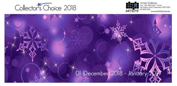Collectors Choice 2018, 01 December 2018 - 26 January 2019, Artsite Contemporary exhibition archive. Exhibiting Artists include: Ben Rak, Cathryn McEwen, Corinne Loxton, Cornelius Timmer, Daniel Skeffington, David Asher Brook, Dorothy Erickson, Edith Cowlishaw, Erika Beck, Gary Shinfield, Graham Marchant, Ian Chapman, Jack Fangmin Wu, Jamie Cole, John Edwards, Jude Rose, Judy Trick, Katherine Rooney, Kathryn Queama, Kerry Johns , Kerwayne Berry, Lee Blattmann, Lucinda James, Madeleine Tuckfield-Carrano, Michael Ambriano, Mo Orkiszewski, Murat Urlali, Nikki Suebwongpat, Peter Anderson, Randall Sinnamon, Rene Kulitja, Ross Skinner, Sandi Rigby, Stephen Williams, Vicki Parish, Victoria Peel, Wei Bin Chen (Jeffrey), Yong Kang Gao.