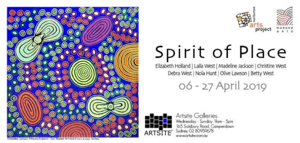 Spirit of Place | Warburton Arts Project and Maruku Arts Exhibition. 06 - 27 April 2019