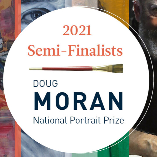 Congratulations to Artsite gallery artist, John Edwards, whose work 'Self portrait with Ruby Tongue hanging out',  is a semi-finalist in the 2021 Doug Moran National Portrait Prize.