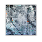 Judy Trick: Vertigo 2021, Oil/MixedMedia/Canvas 100x100cm