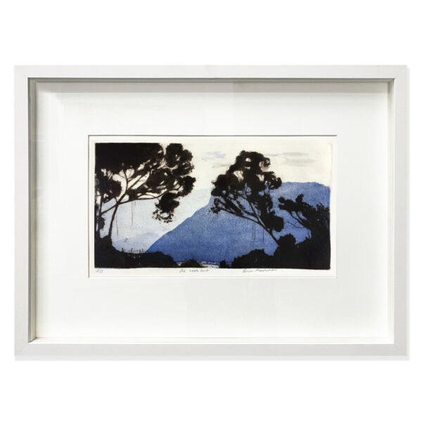 Sold: Edith Cowlishaw - The Look Out 3/7 Etching/watercolour, Ed: 7. Image: 19x35cm., Framed: 41x56x4cm