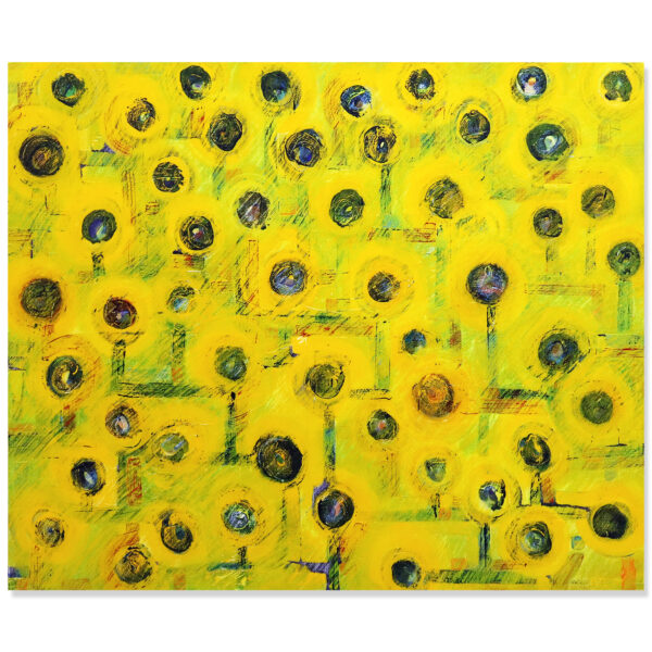SOLD: Madeleine Tuckfield-Carrano ~ Summer Sentinels, 2014. Acrylic on Canvas. 152x183cm.