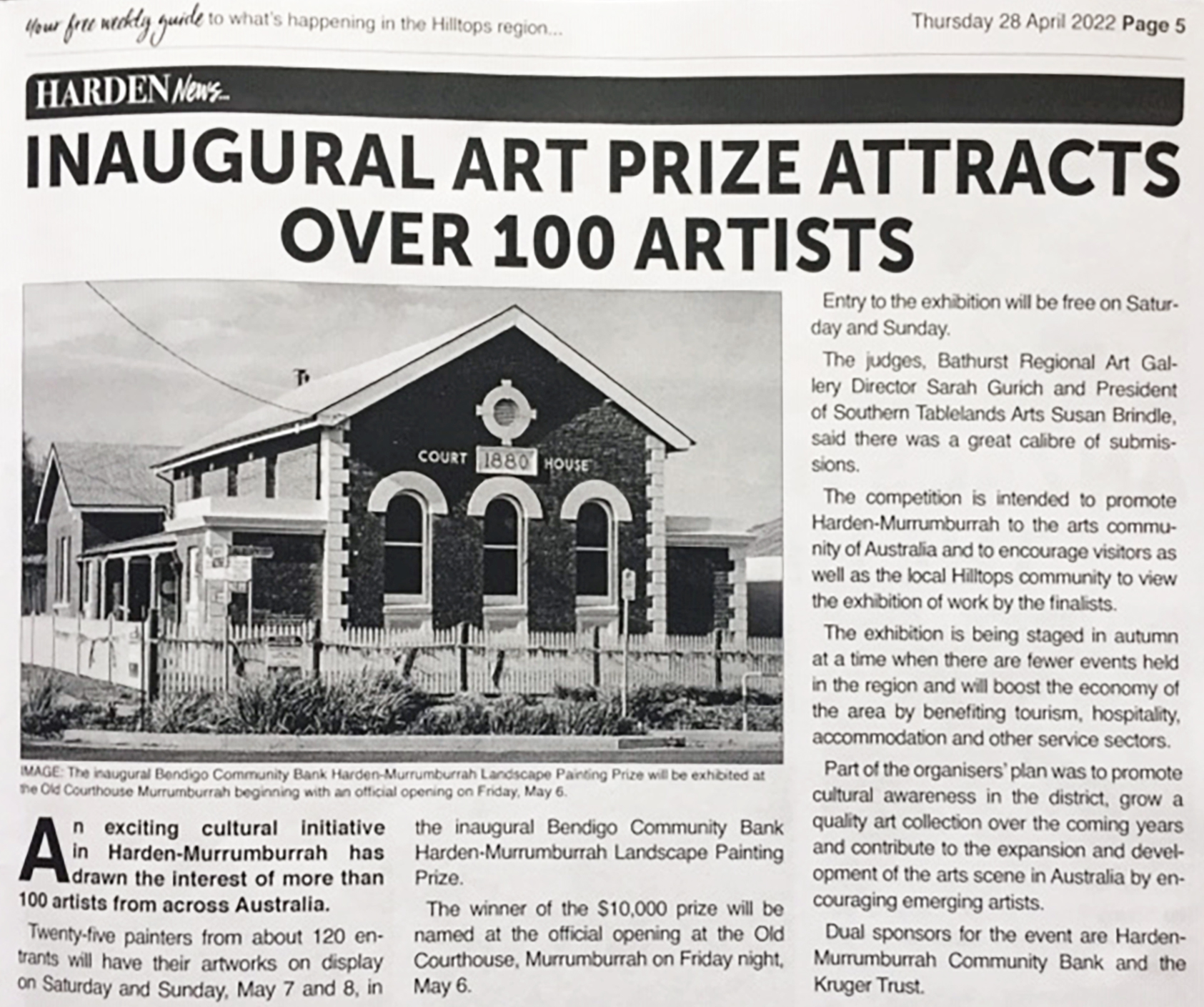 2022 Judges were Bathurst Regional Art Gallery Director, Sarah Gurich and President of Southern Tablelands Art, Susan Bridle.