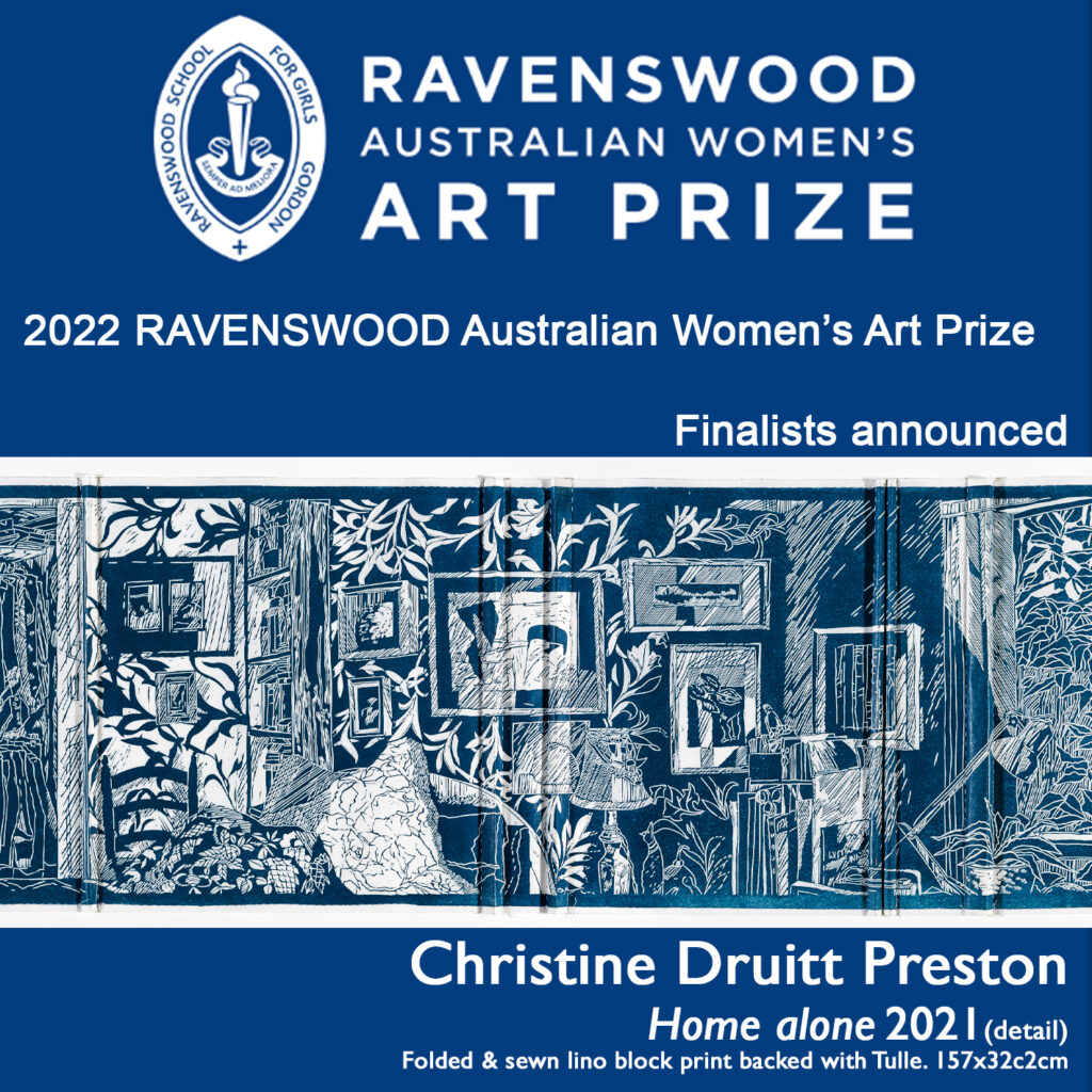 announcement-Congratulations to our artist Christine Druitt Preston - Finalists - 2022-Ravenswood Australian Women’s Art Prize