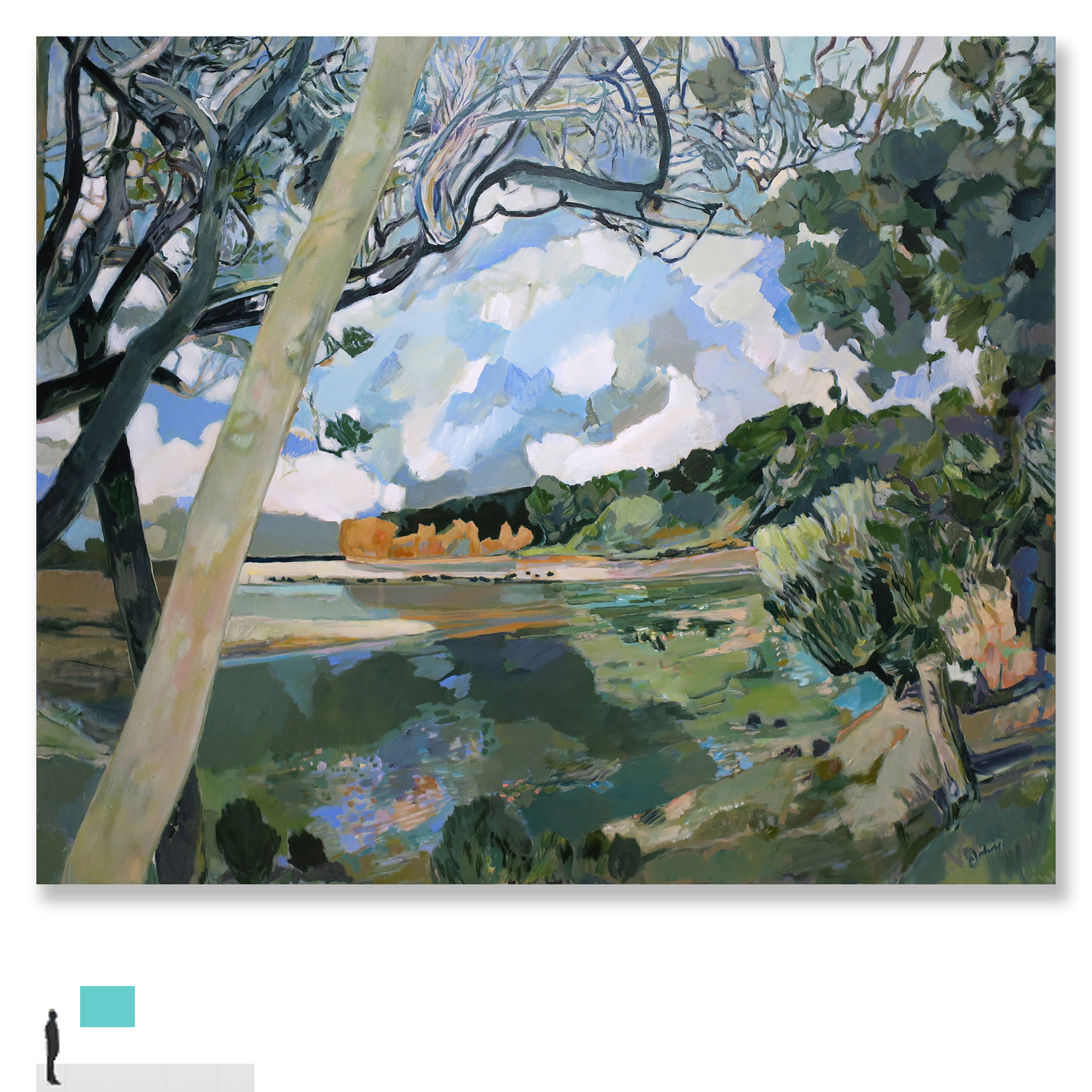 Kerry Johns: Encounter 2021, Acrylic/Canvas | Finalist | 2022 Inaugural Harden Murrumburrah Landscape Acquisitive Art Prize