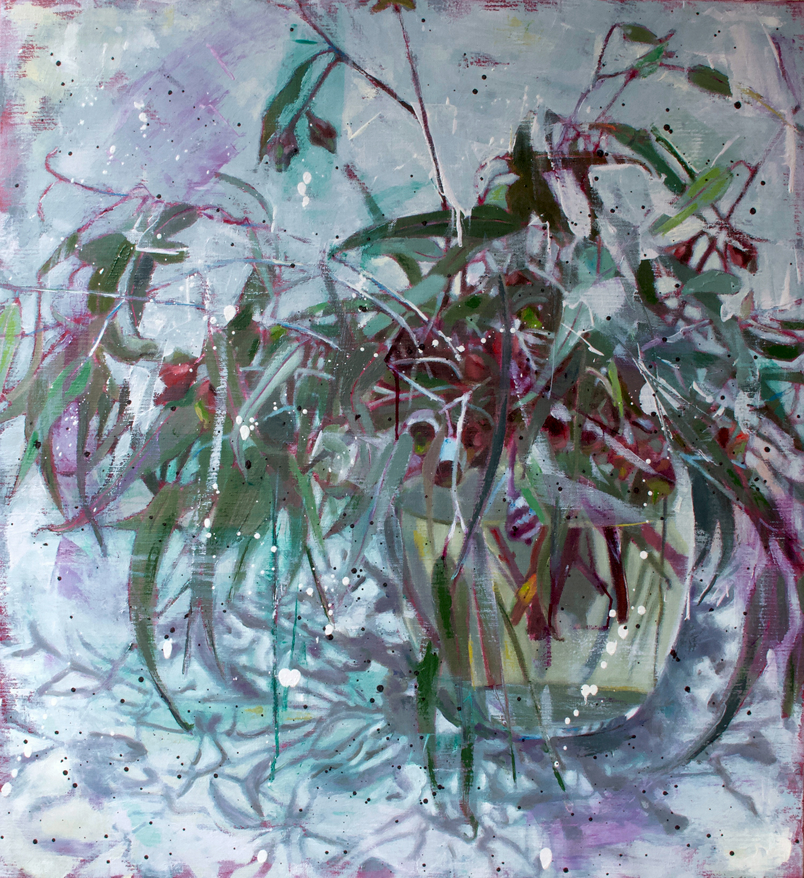 Erika Cholich Australian bush blooms collected pods original oil painting exhibition Artsite Contemporary, Sydney Browse | Acquire | Collect