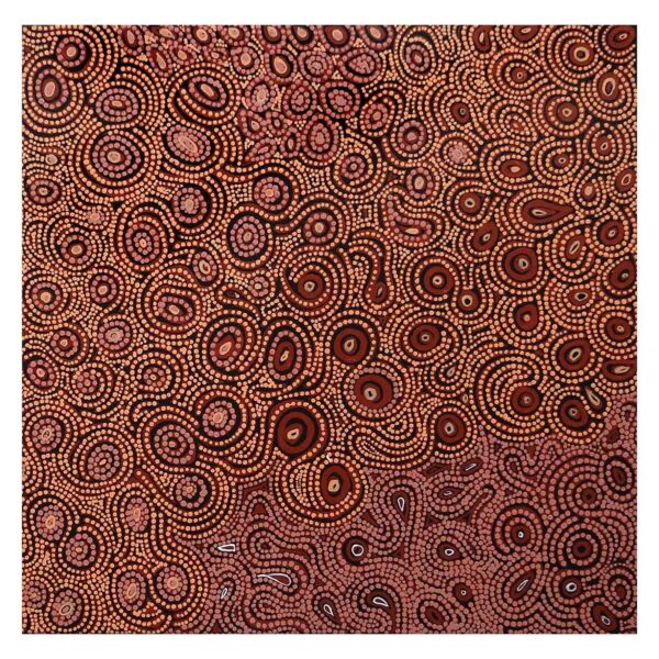 SOLD: Sarah Dalby - Nagura:Kapik Tjukurla – Country: Waterholes (X1739-18) 80x80cm, Acrylic on canvas