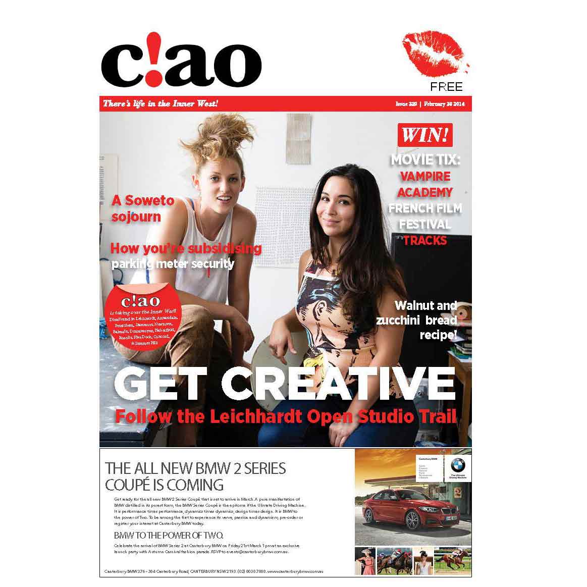 Ciao Magazine | Event Listings | Page 14 | February 28, 2014 | A Sydney Flower Show