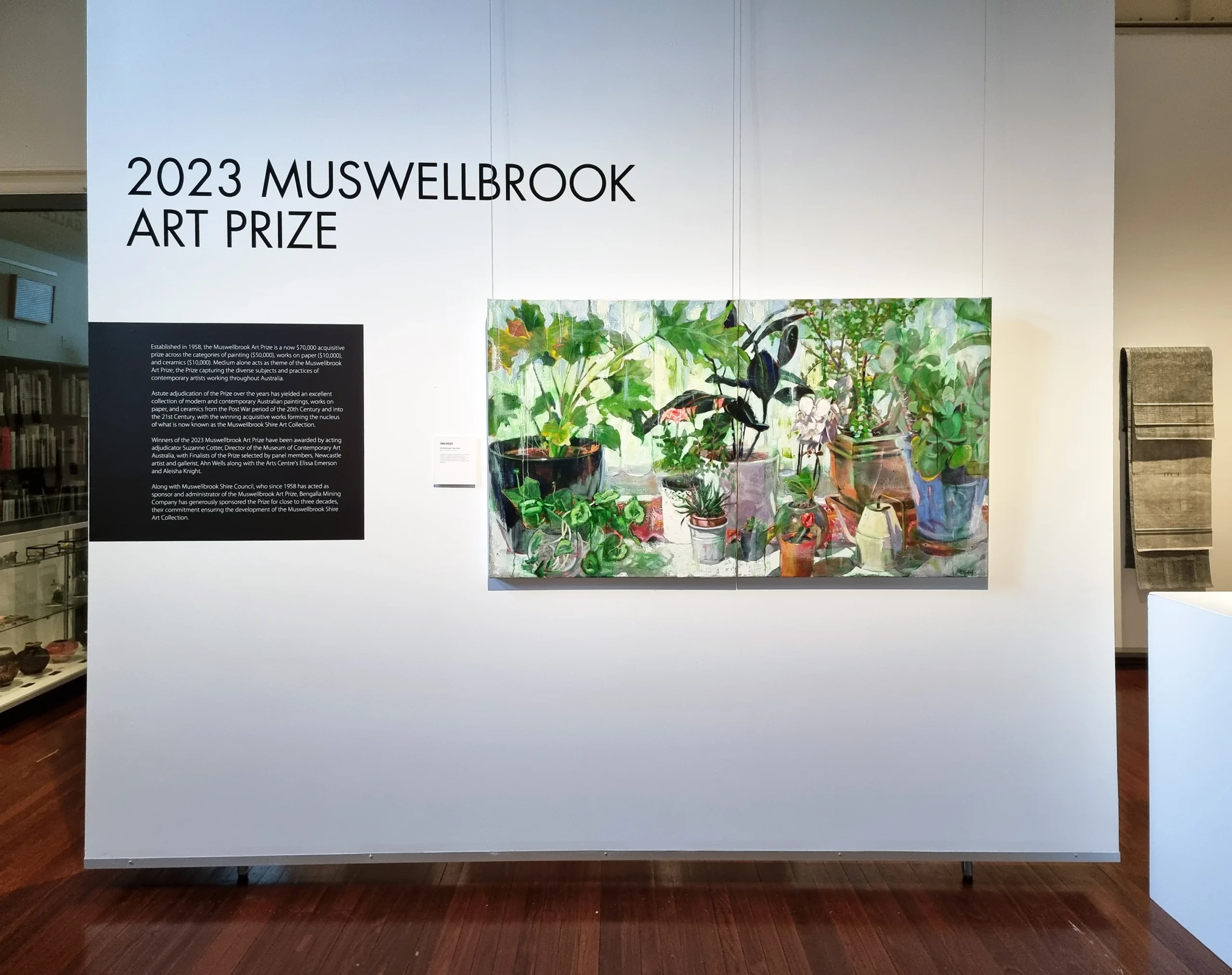 Erika Cholich - finalist in the 2023 Muswellbrook Art Prize with her painting Sanctuary 2023.