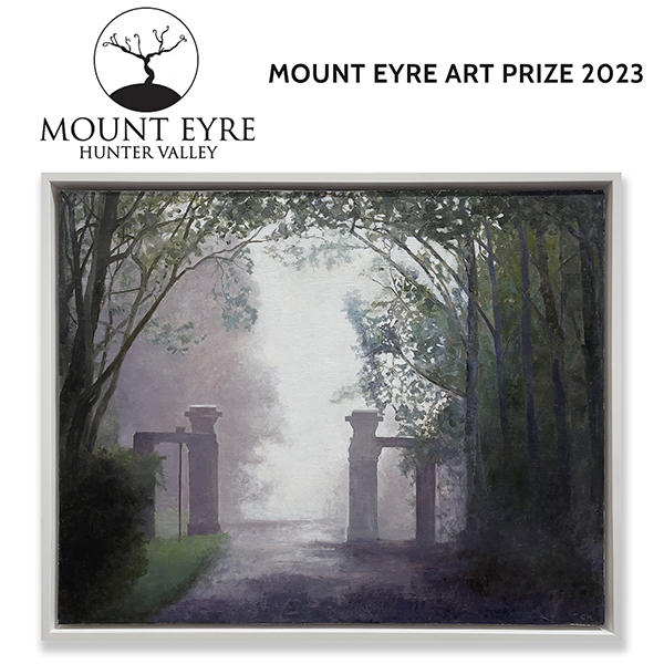 Graham Marchant: Early Mist, Lone Pine Gates, 2022 selected as finalist in the 2023 Mount Eyre Art Prize