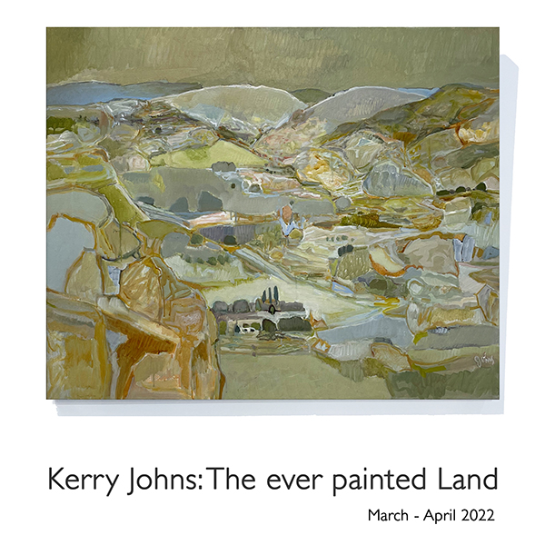 Kerry Johns: The ever painted Land. March April 2022 in gallery and online. Artsite Contemporary Australia.
