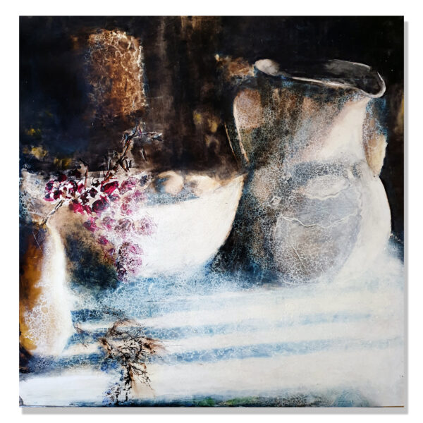 Exhibition: Claudio Valenti, Landscapes of My Heart. 12 August - 03 September 2023 Solo Exhibition in Gallery.1, Artsite Contemporary Australia. SOLD: Claudio Valenti - Impermanence, 2023. Lithographic Ink on alupanel float mounted, 60x60cm.