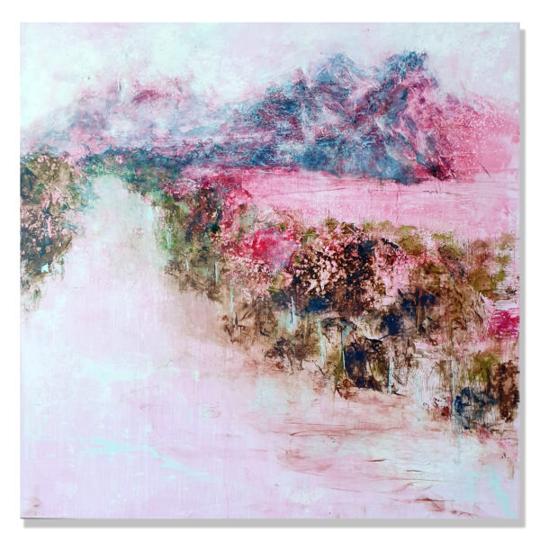 Exhibition: Claudio Valenti, Landscapes of My Heart. 12 August - 03 September 2023 Solo Exhibition in Gallery.1, Artsite Contemporary Australia. SOLD: Claudio Valenti, Landscapes of My He - Otago (The devils’ staircase- South Island) New Zealand, 2023. Mixed Media on alupanel float mounted, 60x60cm