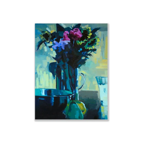 SOLD: Nikki Adams - Still Life in Green, 2014. Oil onCanvas. 76x60cm. Collector’s Choice 2015, 28 November - 13 December 2015