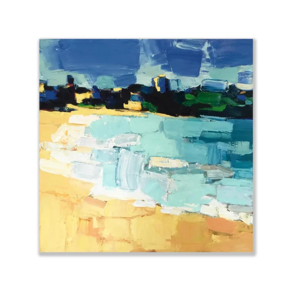 SOLD: Nikki Adams - Coogee, 2016 Oil on Canvas, 90x90cm. | Artsite Contemporary, Sydney