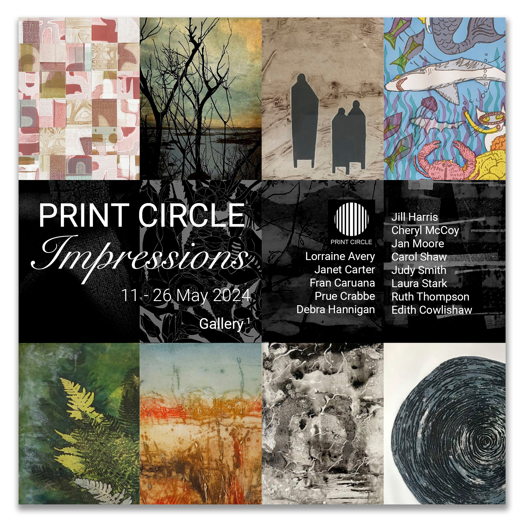 The Print Circle | Impressions: Women Printmakers Uniting in Technique & Expression 11-26 May 2024. Artsite Contemporary Galleries Sydney