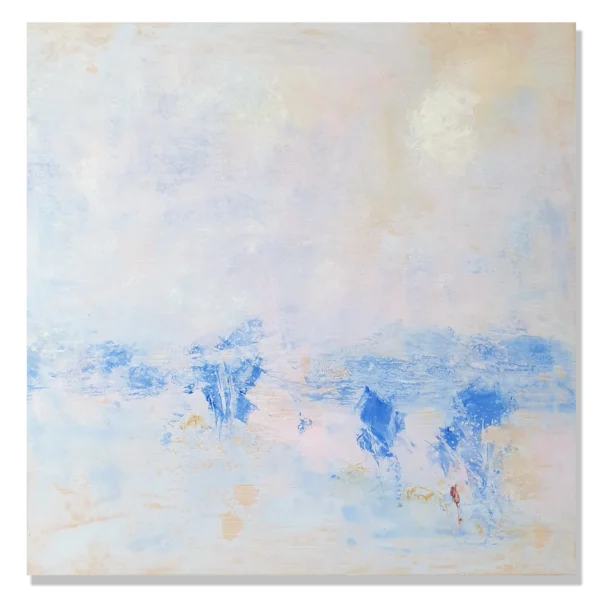 Claudio Valenti: Canterbury (Lake Pukaki- South Island) New Zealand, 2023. Oil on Alupanel wall mounted, 60x60cm