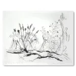 Edith Cowlishaw: On the Riverbank X 2/20 Etching, Ed: 20. Image: 27x37cm. UF