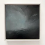 Francesca Raft: What rises from the deep, 2024 Oil on linen, 31cm x 31cm. Framed size: 34 cm x 34 cm.