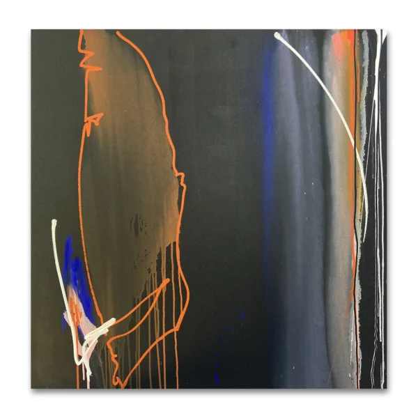 Judy Trick: First Light of Uluru, 2024 Mixed-media on canvas. 92 cm x 92 cm. JUDY TRICK | Unearthed. Artsite Contemporary Galleries 03 – 25 August 2024